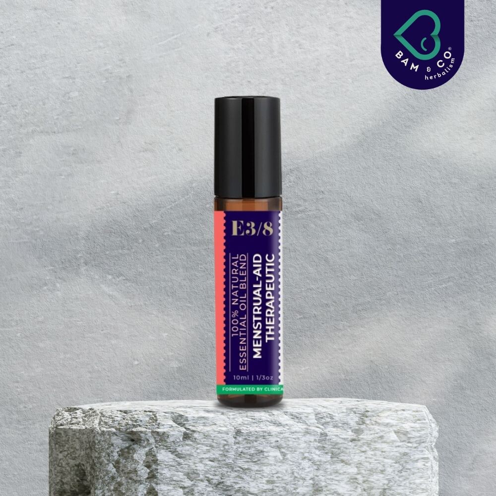 BAM & CO Menstrual-Aid Therapeutic Essential Oil Roll On – Menstrual Cramp 10ml